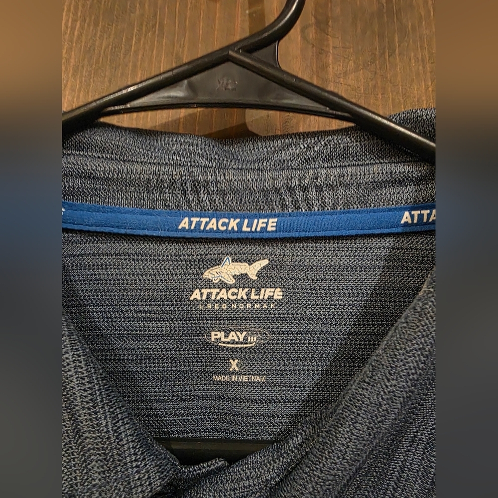 Greg Norman Men's 5 Iron Space-Dye Performance Golf Polo Size XL - Picture 2 of 3